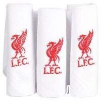 Taylors Football Souvenirs Liverpool 3-Pak Zakdoeken - Wit