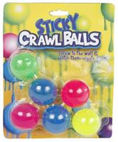 Toys Amsterdam slijmballen Glow in the Dark junior 4 cm 6 stuks