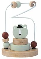 TRIXIE Holz Motorikschleife Mr. Polar Bear mint