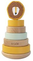 TRIXIE stapelspeelgoed Mr. Lion 18 cm hout okergeel 7 delig