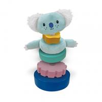 stapeltoren Sensory junior hout/pluche/foam 6 delig
