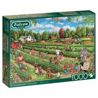 Falcon legpuzzel Strawberry Picking 68 x 50 karton 1000 stukjes