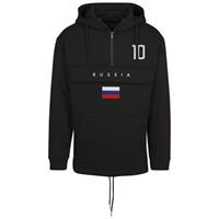 Sportus.nl FC Eleven - Russia Vlag Anorak Hoodie - Zwart