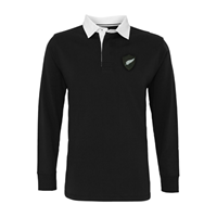 Sportus.nl Rugby Vintage - Nieuw Zeeland Retro Rugby Shirt 1970's - Zwart