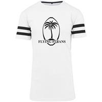 Sportus.nl Rugby Vintage - Fiji Stripe T-Shirt - Wit