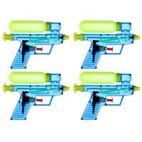 5x Waterpistool/waterpistolen blauw 15 cm -