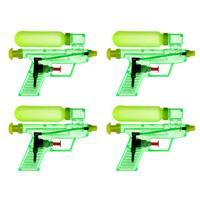 10x Waterpistool/waterpistolen groen 15 cm -