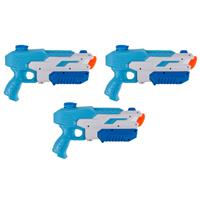 3x Waterpistool/waterpistolen blauw 30 cm -