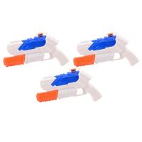 John Toy 3x Waterpistool/waterpistolen wit/blauw 27 cm -