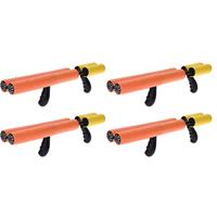 10x Oranje waterpistool/waterpistolen van foam cm met handvat en dubbele spuit -