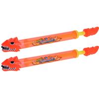 2x Waterpistool/waterpistolen draken waterspuit 51cm -