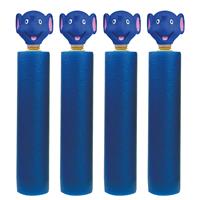 10x Donkerblauw olifanten waterpistool/waterpistolen van foam 26,5 cm met bereik van 6 meter -
