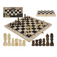 Houten schaakspel met bord x cm -