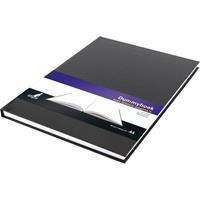 3x Schetsboeken Harde Kaft Zwart A4 Formaat - 80 Vellen Blanco Papier - Hobby Teken Boeken A4 For