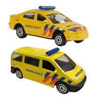 Nederlandse Ambulance Speelgoed Modelauto Set 2-dlg