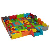 Let's Play Speelset - 3-in-1: Speelmat, Puzzel En Ballenbak - Schuimrubber - 40 Ballen