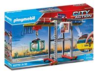 Playmobil Konstruktions-Spielset »Portalkran mit Containern (70770), City Action«, (97 St), Made in Germany