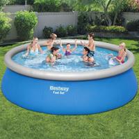 Bestway Zwembadset Fast Set opblaasbaar rond 457x122 cm