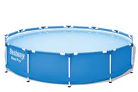 BESTWAY INTERNATIONAL LIMITED Bestway Steel Pro Frame Pool Set,rund 366 x 76 cm 56681 mit Filterpumpe