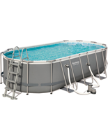 BESTWAY INTERNATIONAL LIMITED Bestway Steel Pro Frame Pool Set 549x274x122 cm oval Komplett Set 56710