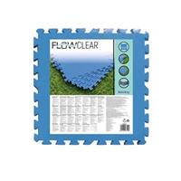 Ondertegels voor zwembad - blauw - 8st. - 50x50x0,4 cm