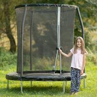 Trampolin mit Sicherheitsnetz schwarz Ø 244 cm - 