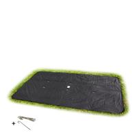 EXIT ebenerdiges Trampolin Abdeckplane rechteckig 275x458cm - 