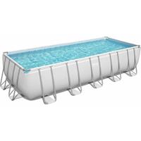 Bestway Power Steel Frame Pool 640x274x132cm Komplett-Set Sandfilteranlage eckig