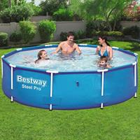 Steel Pro Frame Pool ohne Pumpe, rund 305x76cm Stahlrahmenpool, blau