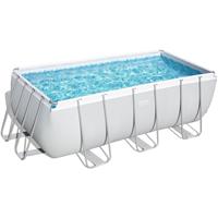 Bestway Ersatzpool Power Steel™ Frame Pool, 412 x 201 x 122 cm, ohne Zubehör, eckig, grau