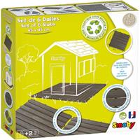Smoby Bodenplatten-Set mit Klicksystem, 6er Set, Boden Platte, für Spielhaus, Zubehör, Kinder, 7600810907 - 