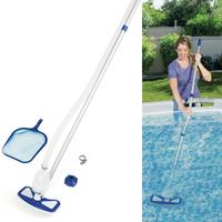 Bestway AquaClean Pool Reinigung Kit Poolsauger Poolkescher Teleskopstange 279cm