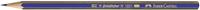 potlood Goldfaber 4B 2 mm 17 cm hout grijs/blauw