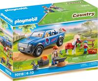 Playmobil Konstruktions-Spielset »Mobiler Hufschmied (70518), Country«, (51 St), Made in Germany