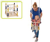 Merkloos Houten baby/dreumes/peuter schommel 30 x 30 cm -