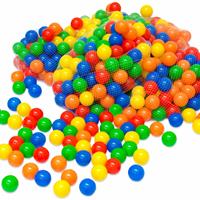 750 bunte Bälle für Bällebad 5,5cm Babybälle Plastikbälle Baby Spielbälle