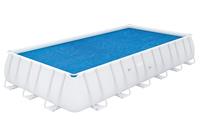 bestway Flowclear™ PE-Solarabdeckplane 703 x 336 cm, blau, eckig - Blau