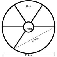 Praher Rubberen ring 6-wegkraan  Ø172mm