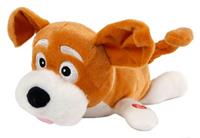 Toys Amsterdam knuffelhond junior 28 cm pluche bruin/wit