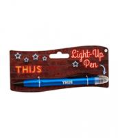 Paper Dreams light up pen Thijs junior donkerblauw