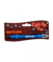 Paper Dreams light up pen Beste Opa donkerblauw