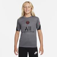 Paris Saint-Germain Strike  Dri-FIT voetbaltop met korte mouwen voor kids - Grijs