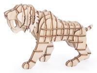 Kikkerland 3D puzzel Tiger 9 x 14 x 5,5 cm hout naturel