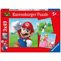 Ravensburger Super Mario Puzzel (3 x 49 stukjes)