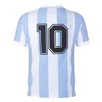 Argentinië Retro Voetbalshirt WK 1986 + Nummer 10