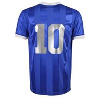 Argentinië Retro Shirt Uit WK 1986 + Nummer 10 (Maradona)