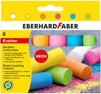 Eberhard Faber stoepkrijt junior 10,5 cm 6 stuks