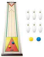 Kikkerland tafelspel bowling 120 x 23 cm polypropyleen bruin