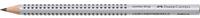 FABER-CASTELL Bleistift Jumbo GRIP, HB, silber