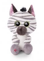 Nici knuffelzebra Zebra Mankalita 25 cm polyester wit/bruin